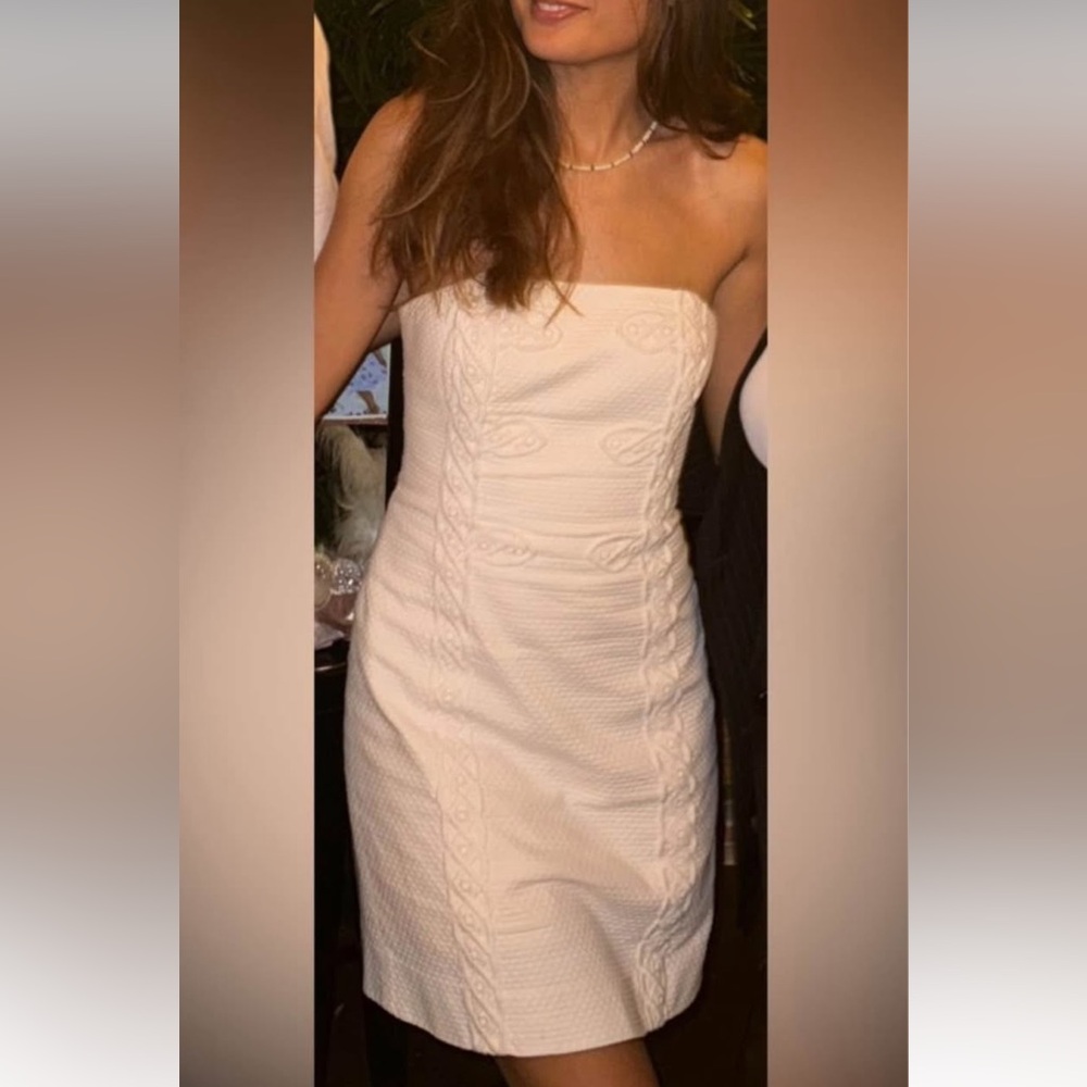 Lily Pulitzer  Strapless White Dress